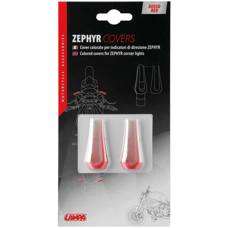 Cover Colorate per Frecce Lampa Modello Zephyr Rosso taglia unica