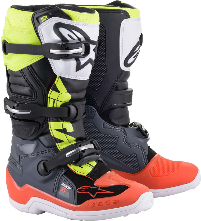 Stivali da Bambino Moto Cross Enduro Alpinestars Tech 7 S Yo taglia 6