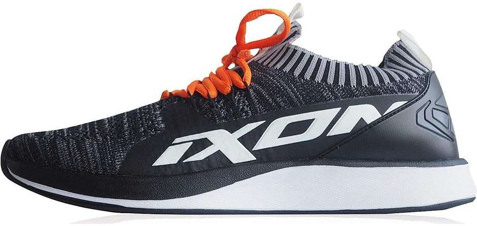 Scarpe Sneaker Ixon PADDOCK Nero Antracite Bianco Arancio taglia 36