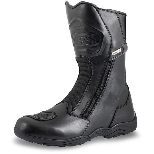 Stivali Moto In Pelle Touring Ixs Tour 2-ZIP ST+ Nero taglia 40