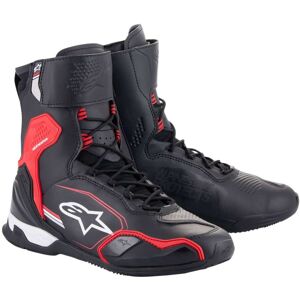 Scarpe Moto Alpinestars SUPERFASTER Bianco Rosso Nero Brilla taglia 10