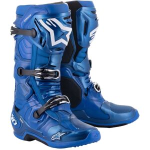 Stivali Moto Cross Enduro Alpinestars TECH 10 Blu Nero taglia 14