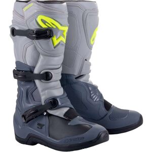 Stivali Moto Cross Enduro Alpinestars TECH 3 Nero Grigio Gri taglia 8