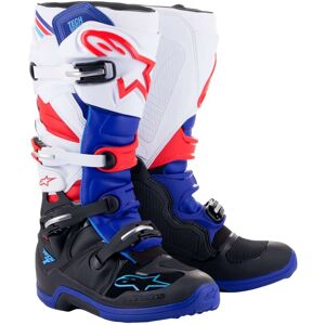 Stivali Moto Cross Enduro Alpinestars TECH 7 Bianco Blu Nero taglia 16