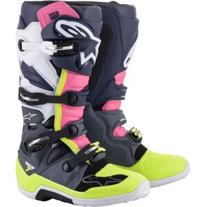 Stivali Moto Cross Enduro Alpinestars TECH 7 Bianco Rosa Gia taglia 6