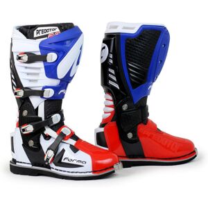 Stivali Moto Cross Enduro Forma PREDATOR 2.0 Bianco Blu Ross taglia 47