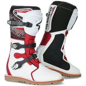 Stivali Moto Cross Enduro Stylmartin IMPACT PRO Bianco Rosso taglia 44