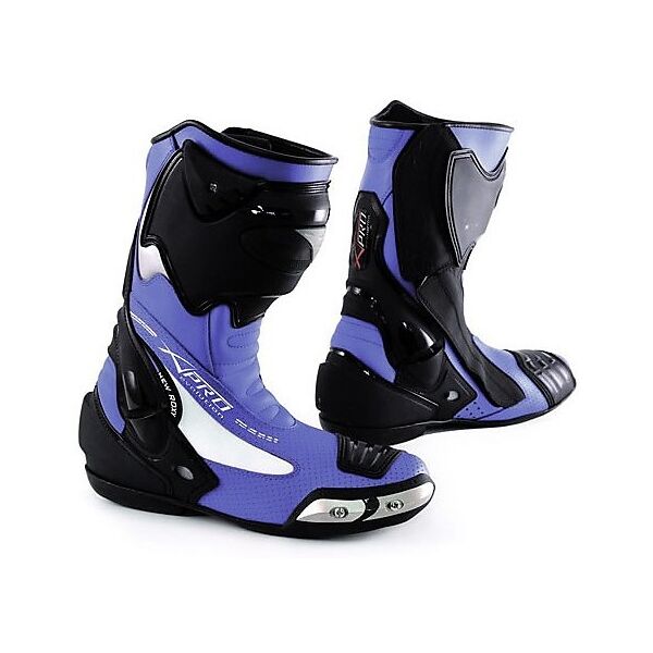 american-pro stivali moto strada racing a-pro modello fighting blu taglia 44