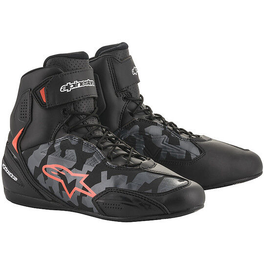 Scarpa Moto Sportiva Alpinestars FASTER 3 Nero Grigio Camo R taglia 9,