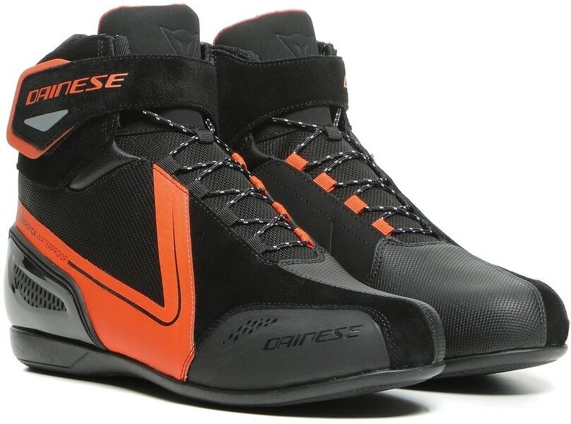 Scarpa Moto Sportiva Dainese ENERGICA D-WP Nero Rosso Fluo taglia 44