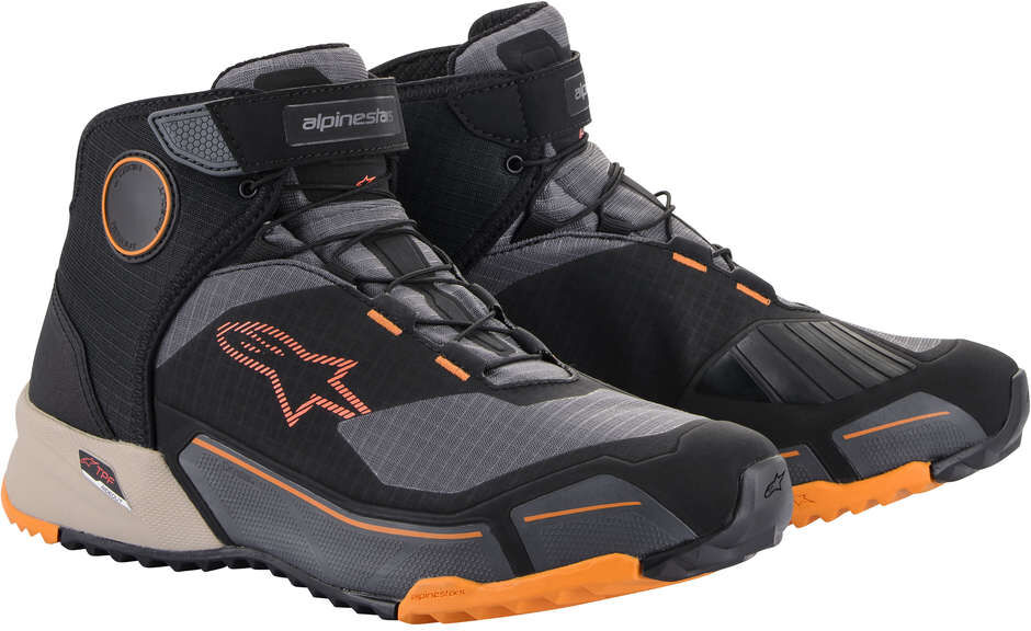 Scarpe Moto Alpinestars CR-X Drystar Nero Marrone Chiaro Ara taglia 8,