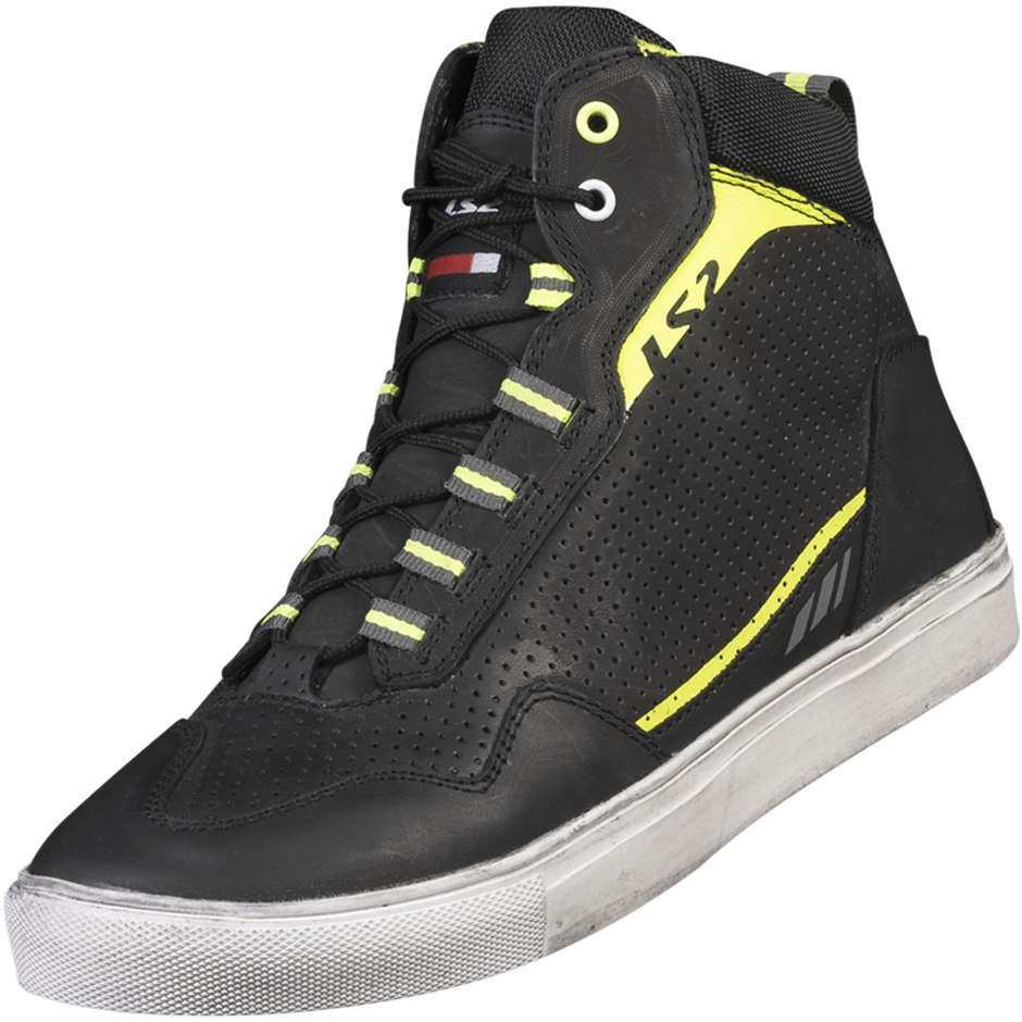 Scarpe Moto Casual Ls2 ZOE MAN Nero H-V Giallo taglia 44