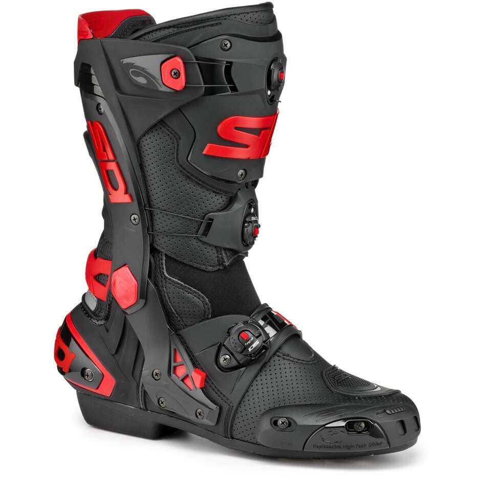 Stivale Moto Racing Sidi REX AIR Nero Rosso taglia 41