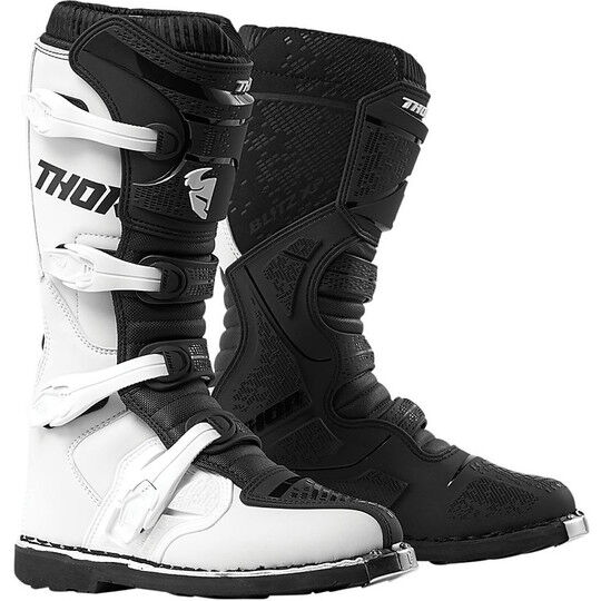 Stivali Moto Cross Enduro Thor BLITZ XP Bianco Nero taglia 14