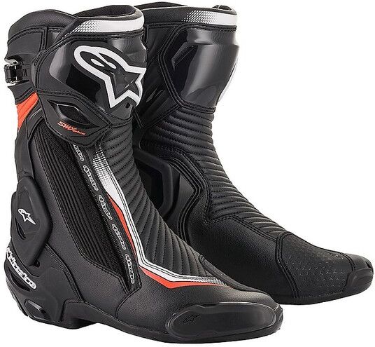 Stivali Moto Racing Alpinestars SMX PLUS v2 Nero Bianco Ross taglia 43