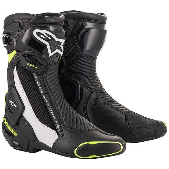 Stivali Moto Racing Alpinestars SMX PLUS v2 Nero Bianco taglia 41