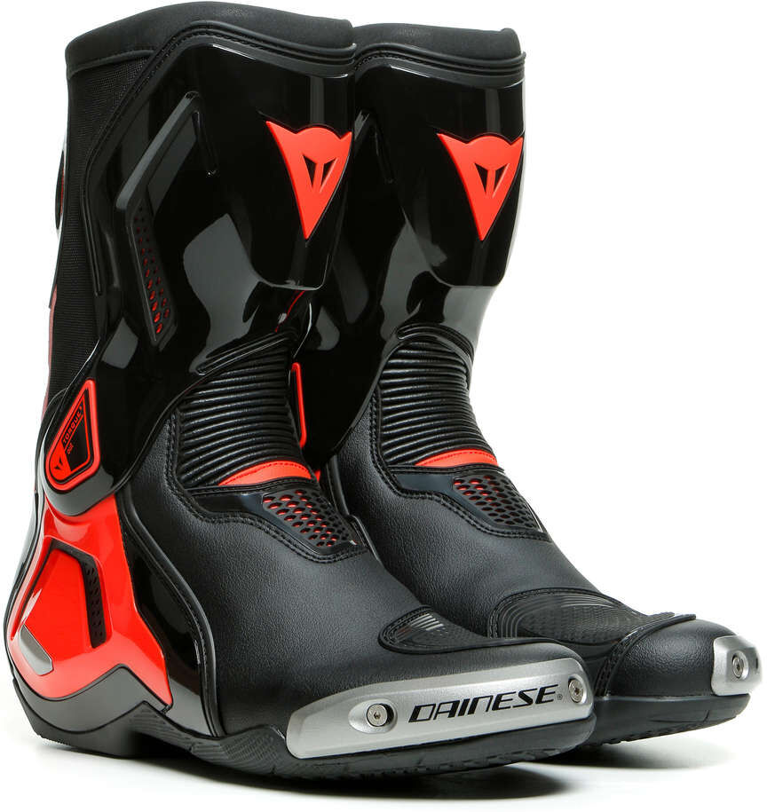 Stivali Moto Racing Dainese TORQUE 3 OUT Nero Rosso Fluo taglia 47