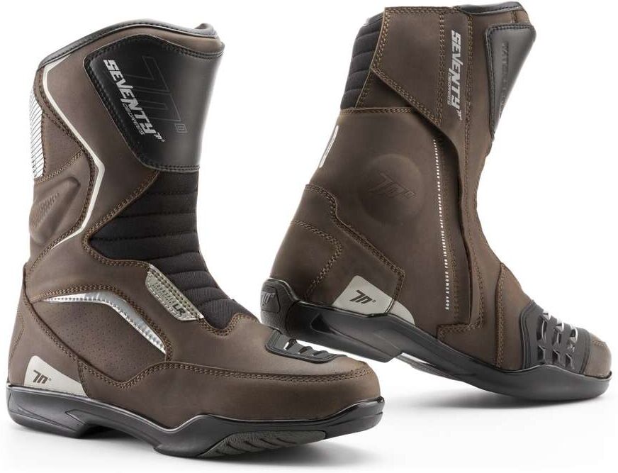 Stivali Moto Turismo Seventy BT3 Waterproof Marrone taglia 49