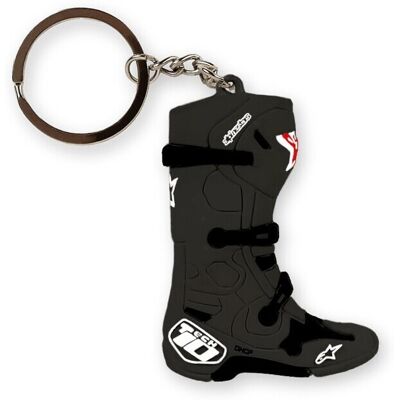 Portachiavi Alpinestars NEW TECH 10 BOOT KEYFOB Nero taglia unica Portachiavi Alpinestars NEW TECH 10 BOOT KEYFOB Nero taglia unica