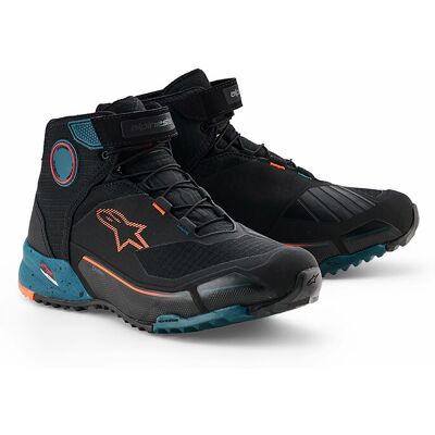Scarpe Moto Alpinestars CR-X DRYSTAR Nero Petrol Arancio taglia 7 Scarpe Moto Alpinestars CR-X DRYSTAR Nero Petrol Arancio taglia 7