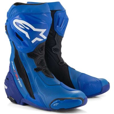 Stivali Moto Alpinestars SUPERTECH R VENTED Blu Nero taglia 46 Stivali Moto Alpinestars SUPERTECH R VENTED Blu Nero taglia 46