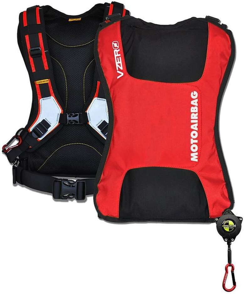 Zaino Airbag Motoairbag VZERO PLUS Rosso taglia unica