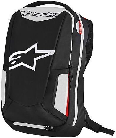 Zaino Tecnico Alpinestars City Hunter Tech Nero Bianco Rosso taglia un