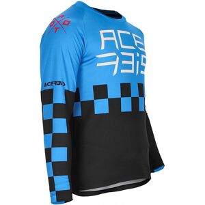 Maglia Moto cross Enduro Bambino Acerbis Mx One J-Kid Blu Ne taglia 2X