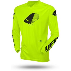 Maglia Moto Cross Enduro da Bambino Ufo SLIM RADIAL Giallo F taglia S