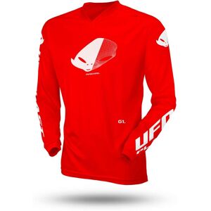 Maglia Moto Cross Enduro da Bambino Ufo SLIM RADIAL Rosso taglia S