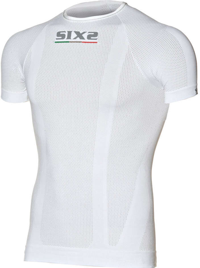 Maglia Girocollo Bambino Maniche Corte Carbon SIXS KTS1 Bian taglia 10