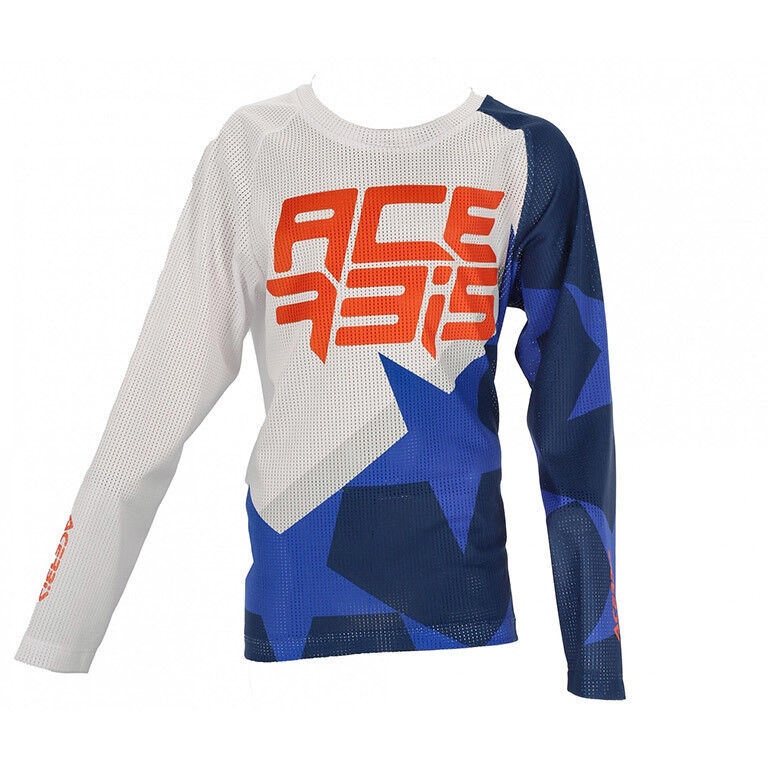 Maglia Moto Cross Enduro Bambino Acerbis Mx J-Windy One Blu taglia S