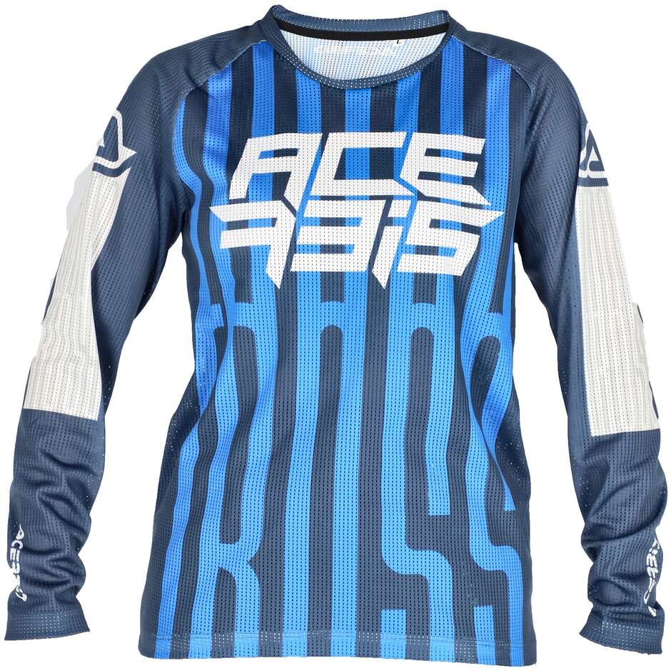 Maglia Moto MTB Bambino Acerbis MX-J WINDY FIVE VENTED Blu B taglia XS