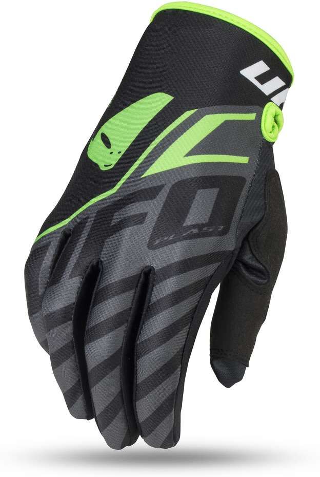 Ufo Guanti moto cross enduro bambino ufo skill vanadium kid nero verde fluo Ufo Guanti moto cross enduro bambino ufo skill vanadium kid nero verde fluo
