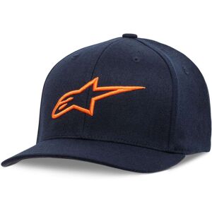 Cappellino Moto Alpinestars AGELESS CURVE HAT Navy Arancio taglia 2XL/