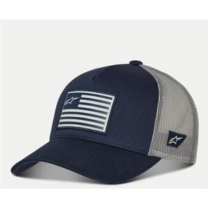 Cappellino Moto Alpinestars FLAG SNAPBACK HAT Navy Grigio taglia unica