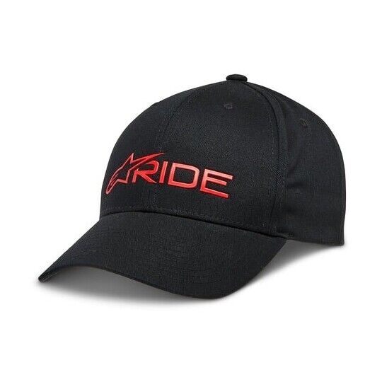 Cappellino Moto Alpinestars RIDE 3.0 HAT Nero Rosso taglia unica