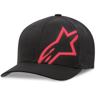 Cappellino Moto Alpinestars CORP SHIFT 2 FLEXFIT Nero Rosso taglia 2XL Cappellino Moto Alpinestars CORP SHIFT 2 FLEXFIT Nero Rosso taglia 2XL