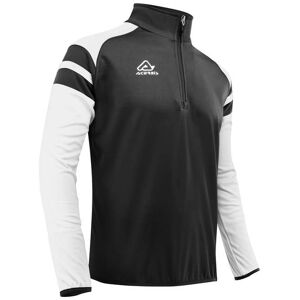 Felpa Mezza Zip Allenamento Acerbis KEMARI Nero Bianco taglia XL