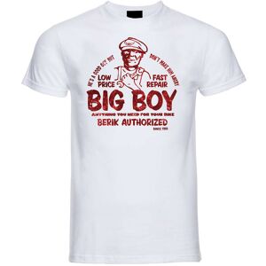 T-Shirt Berik 2.0 Bianca Big Boy Girocollo Stampa Rossa taglia M