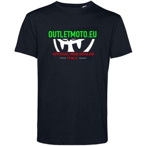 T-Shirt Berik Girocollo Outletmoto2 Stampata Nera Logo Trico taglia 2X