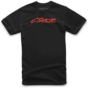 T-Shirt Casual Alpinestars RIDE 3.0 TEE Nero Rosso taglia 2XL