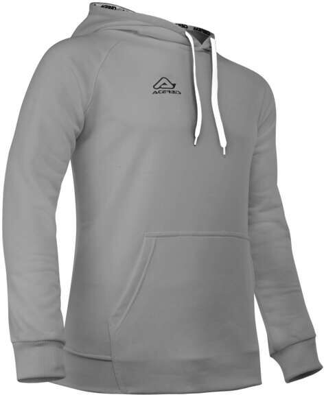 Felpa Acerbis Casual Con Cappuccio EASY Grigio Melange taglia 2XL