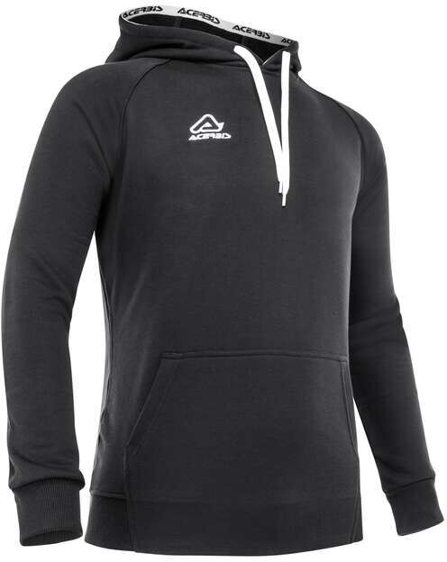 Felpa Acerbis Casual Con Cappuccio EASY Nera taglia XS