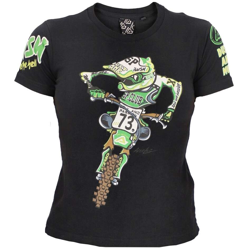 T-Shirt Bambino Acerbis T-SHIRT SP CLUB RIDER Nero taglia XL