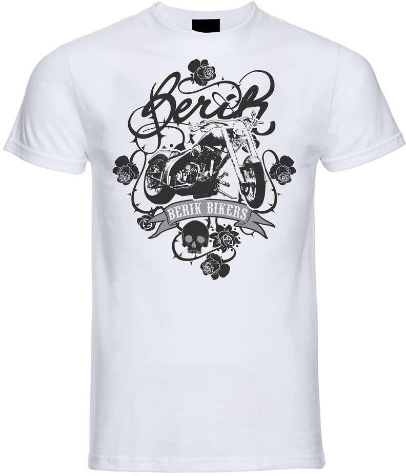 T-Shirt Berik 2.0 Bianca Girocollo Stampa Nera taglia M