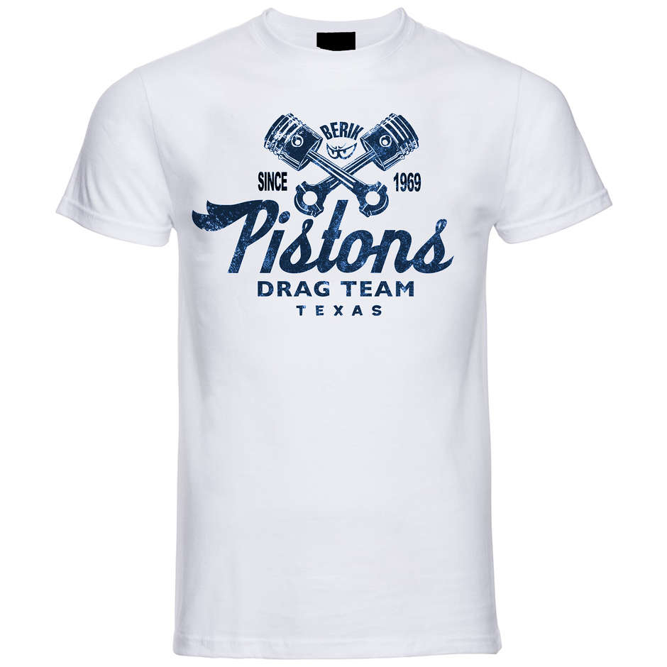T-Shirt Berik 2.0 Bianca Pistons Girocollo Stampa Blu taglia 2XL