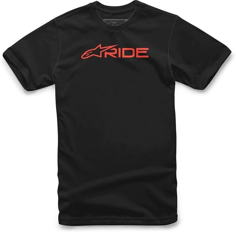 T-Shirt Casual Alpinestars RIDE 3.0 TEE Nero Rosso taglia XL