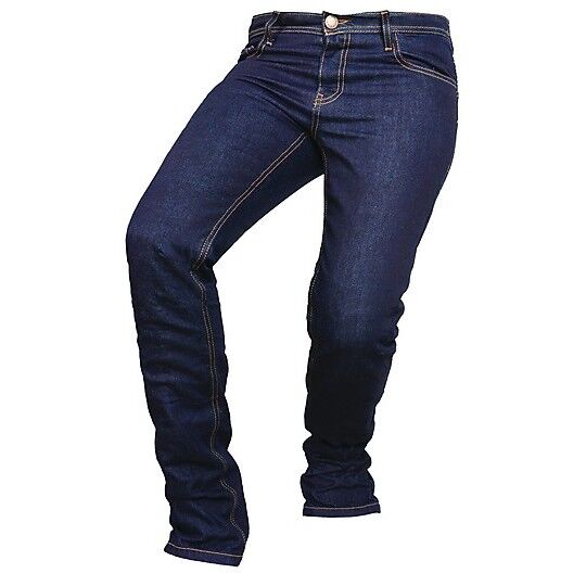 Pantaloni Moto Jeans Donna Overlap Valencia Raw taglia 30