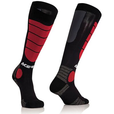 Calze Moto Tecniche Acerbis MX Impact Junior Fluo Nero Rosso taglia S/ Calze Moto Tecniche Acerbis MX Impact Junior Fluo Nero Rosso taglia S/